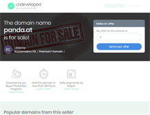 Tablet Screenshot of panda.at